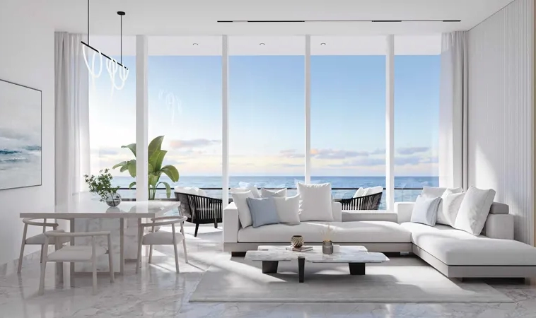 Spacious Living Room With Open View