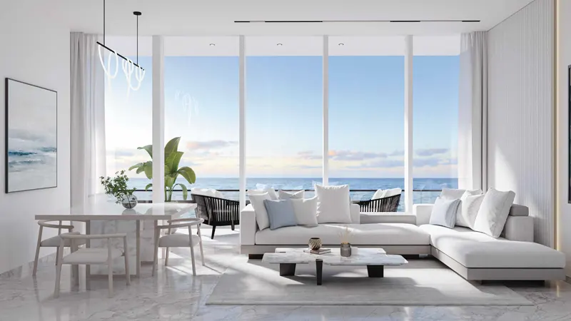 Spacious Living Room With Open View