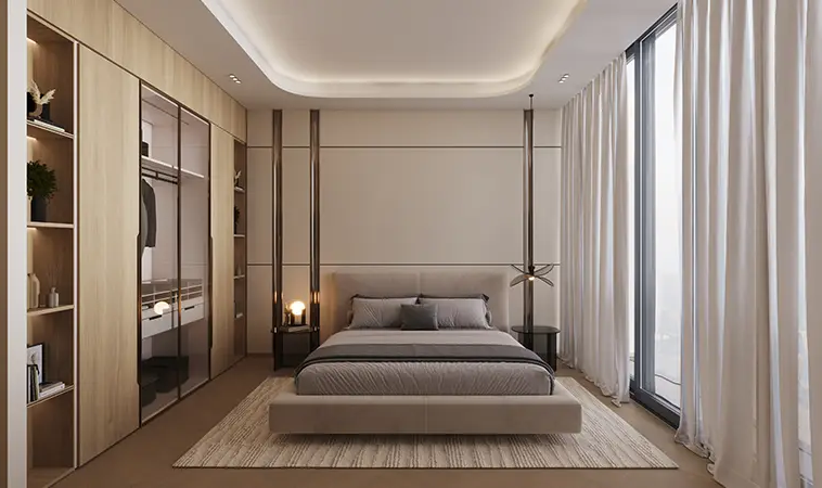 Spacious bedroom